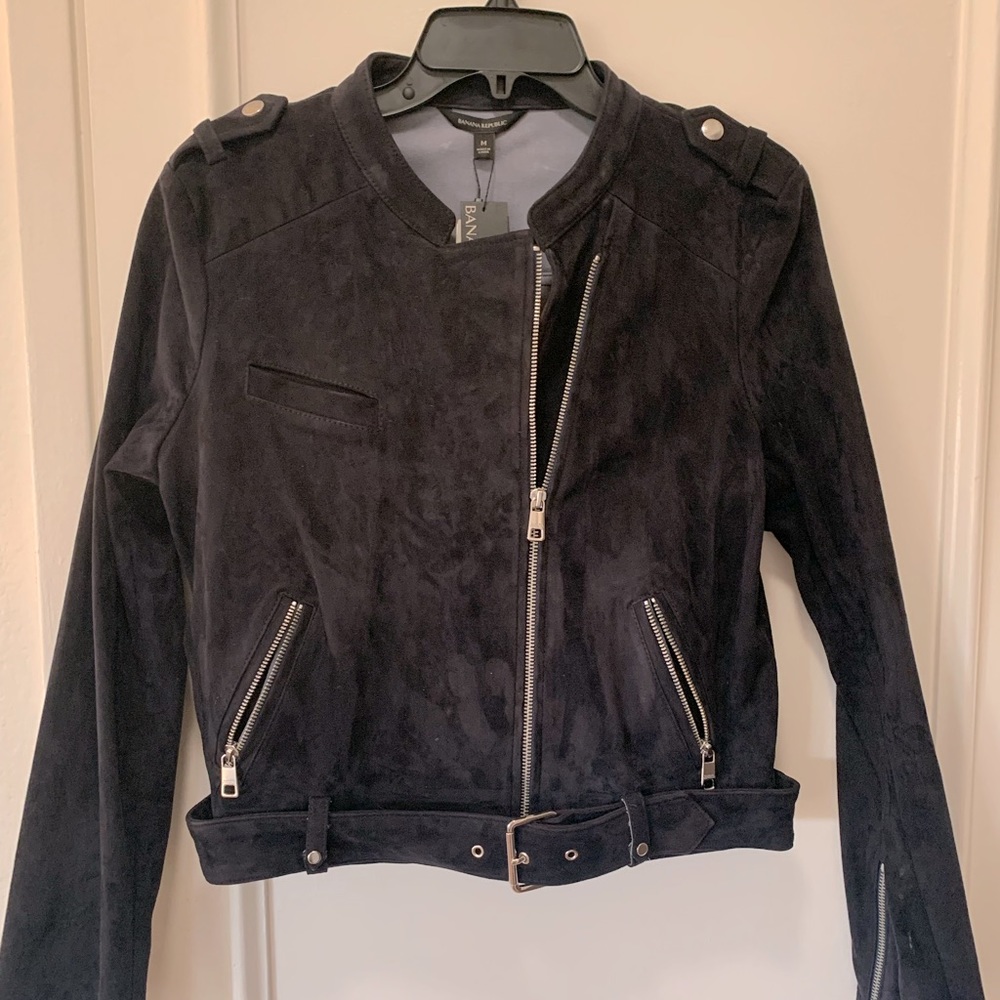 Suede Moto Jacket